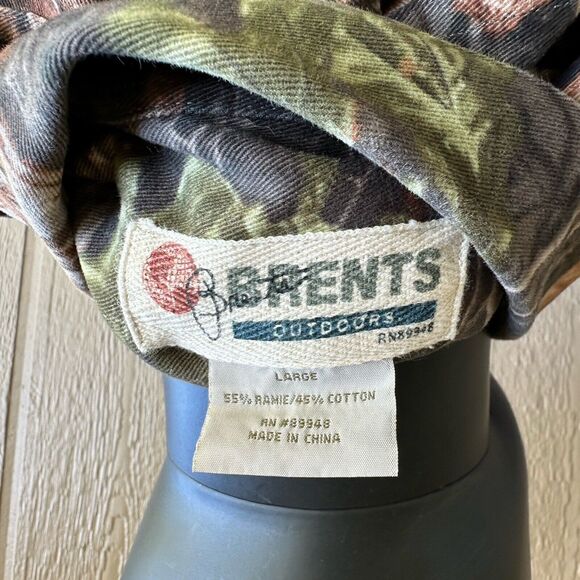 Brents Outdoors Shirt Mens L Button Up Camouflage Hunting Outdoor Brush Popper - Picture 7 of 7